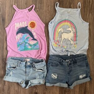 SO Jean Shorts & Tank Tops Size 8 Lot